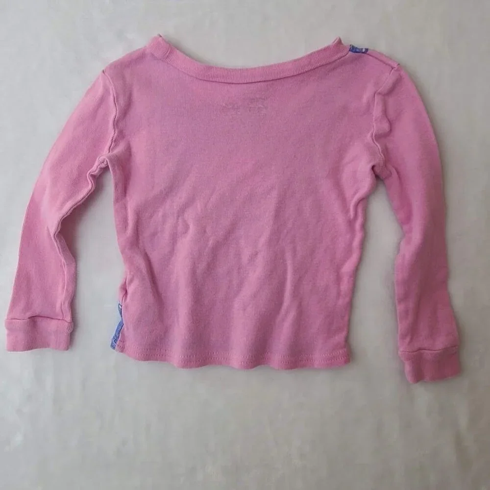 Ms. Rachel 2T Pink Long Sleeve Shirt Printed Overalls Dream Big Cloud Graphic - Picture 4 of 10